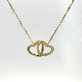 Double Diamonisse Heart Pendant 11142 1392 a main