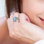 Pieces of Jerusalem Roman Glass Cross Ring 12068 0012 m model