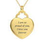 Love You Forever Daughter Heart Pendant 10546 0018 c back
