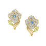 Birthstone Diamond Rose Earrings 11896 0012 l december
