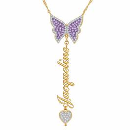 Personalized Birthstone Butterfly Necklace 6727 001 7 6