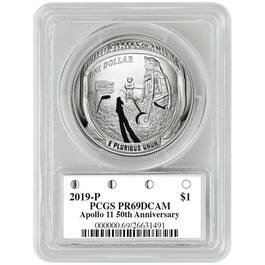 apollo 11 50th anniversary proof silver dollar CSP b Holder