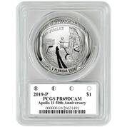 apollo 11 50th anniversary proof silver dollar CSP b Holder