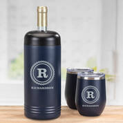 The Personalized Insulated Wine Chiller Set 12319 0019 b set