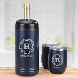 The Personalized Insulated Wine Chiller Set 12319 0019 b set