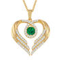 Birthstone Pendant Angel Heart Wing 6721 0013 e may