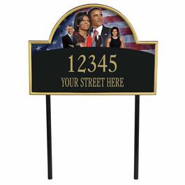President Barack and Michelle Obama Personalized Address Plaque 1851 001 6 1