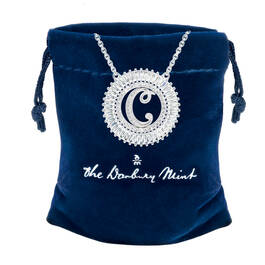 Personalized Initial Pendant 10389 0018 g gift pouch