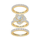 The Forever Rose Ring Set 10187 0012 b separated