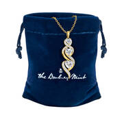 I Love You More Triple Heart Diamond Pendant 10597 0016 g gift pouch