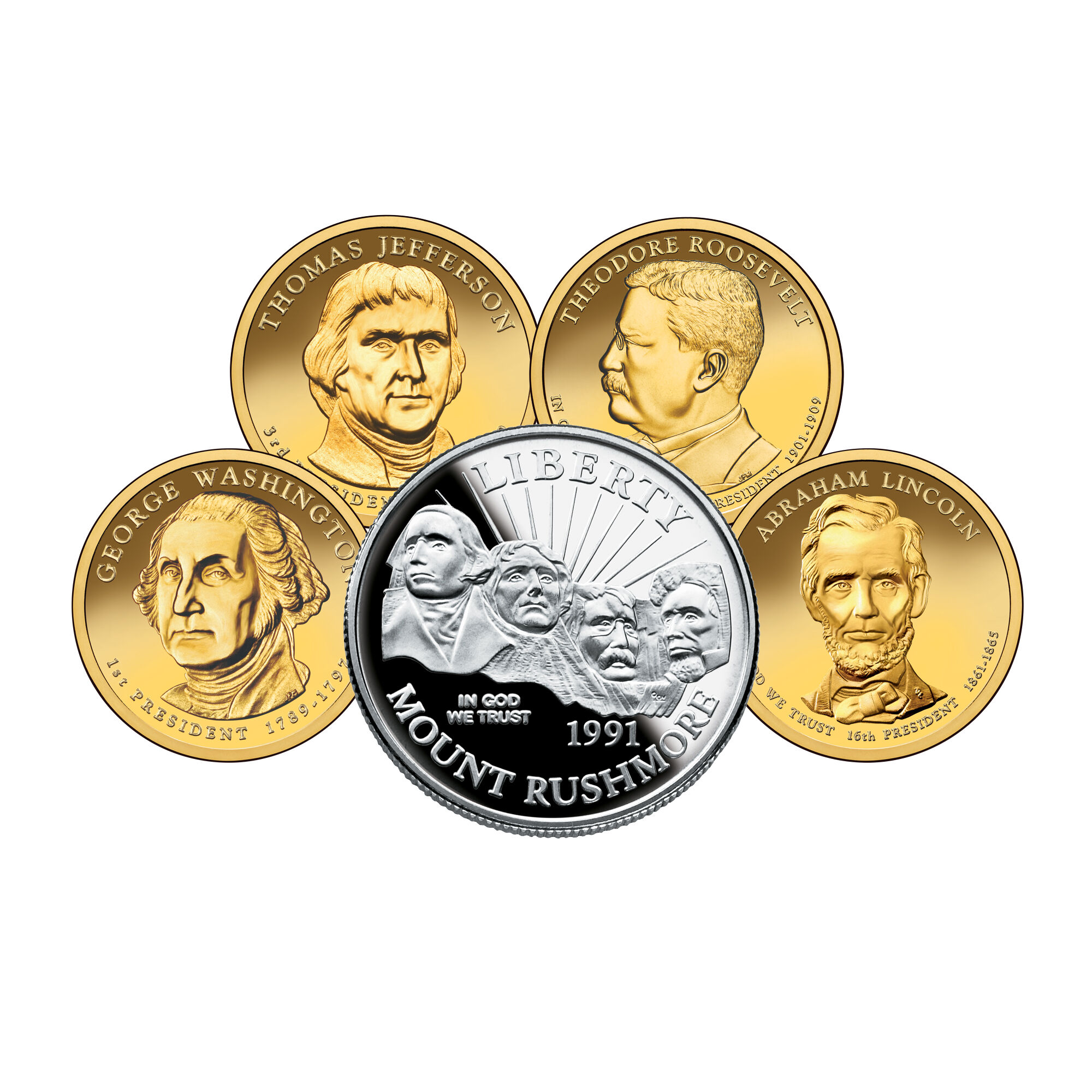Mt Rushmore Commemorative Coin Collection 5127 0056 a main