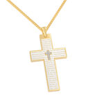 Lords Prayer Diamond Cross Pendant 10351 0012 b angle
