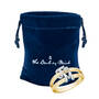 Diamond Initial Ring 12246 0017 g giftpouch