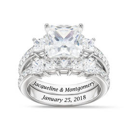 Forever Seven Carat Anniversary Ring Set 12123 0015 a main