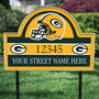 NFL Helmet Address Plaques, NFL Pride Personalized Address Plaques 5463 0405 b garden packers
