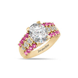 Personalized Queen of My Castle Birthstone Ring 11392 0011 j october