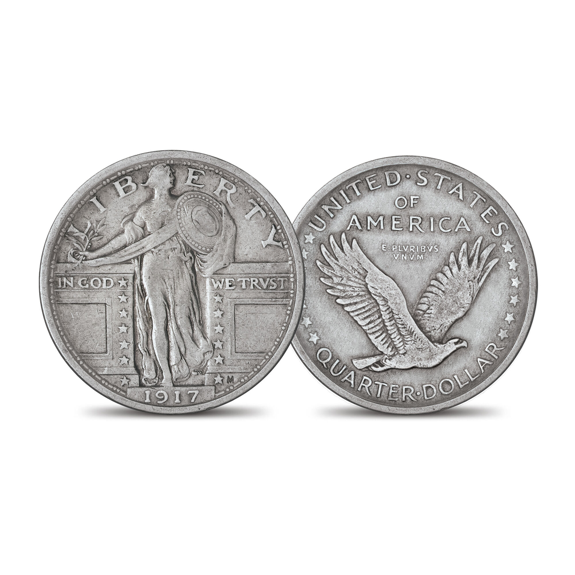 The 1917 Standing Liberty Silver Quarter Set 6811 0014 b type one
