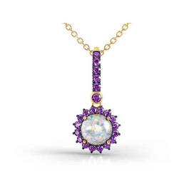 Perfectly Paired Created Opal Pendant with FREE Matching Earrings 4934 001 1 1