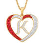 Personalized Diamond Initial Heart Pendant with FREE Poem Card 2300 0060 k initial
