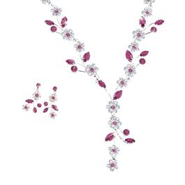 Birthstone Blooms Crystal Necklace 1398 001 6 6