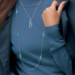 Mediterranean Magic Layered Crystal Necklace 11337 0019 m model