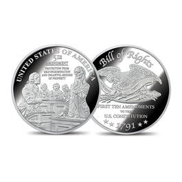 The Bill of Rights Silver Bullion Commemoratives 6530 0014 d 5th amendment