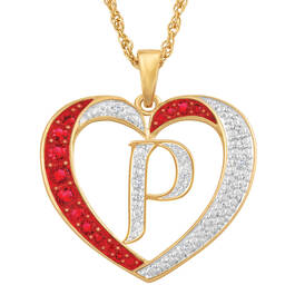 Personalized Diamond Initial Heart Pendant with FREE Poem Card 2300 0060 p initial