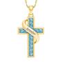 Personalized Birthstone Cross Pendant 5657 001 3 3