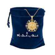 Our Lady of Lourdes Filigree Pendant 10176 0015 g gift pouch
