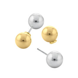 Reversible Stud Earring Set 11035 0014 c gold