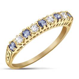 Tanzanite Eternity Ring 4381 001 9 1
