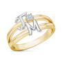 Diamond Initial Ring 12246 0017 a main