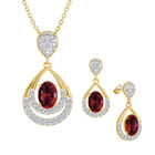Birthstone Necklace Earring Set 6930 0010 g july