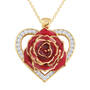 True Love Genuine Rose Heart Pendant with FREE Poem Card 2249 0064 a main