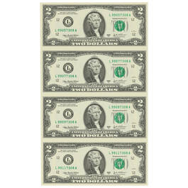 Modern $2 Bill Collector Set 6829 0014 e uncut sheet