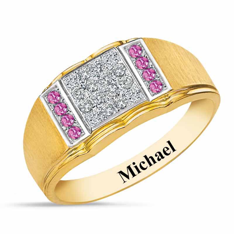 Birthstone Diamond Ring 5211 001 2 10