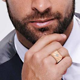Copper Ice Mens Ring 6394 001 9 4