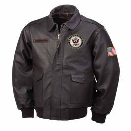 The Navy Leather Bomber Jacket 5905 002 1 1