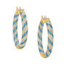 Birthstone Inside-Out Hoops, Birthstone Inside Out Hoops 11072 0018 l december