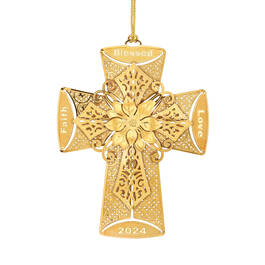 The 2024 Gold Ornament Collection 11091 0056 e cross