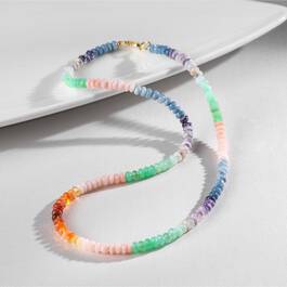 Opals From Around World Necklace 11142 2143 b singleloop