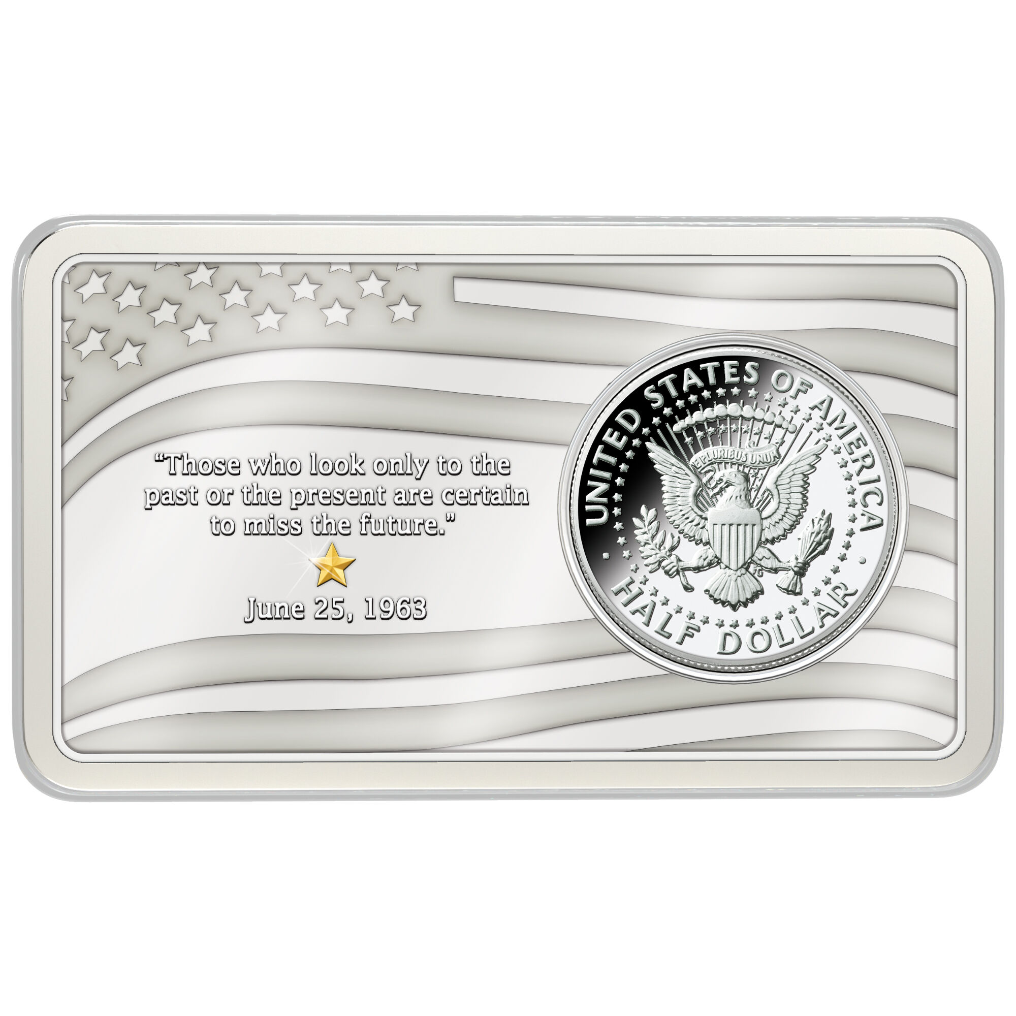 The Kennedy Silver Half Dollar Inaugural Year Mint Mark Set 10646 0017 b ingot