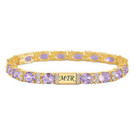 Birthstone & Diamond Tennis Bracelet 12017 0014 f june