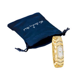 The Diamond Chevron Watch 11990 0017 g gift pouch