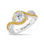 True Beauty Birthstone & Diamonisse Ring, Personalized True Beauty Birthstone Diamonisse Ring 11316 0014 k november