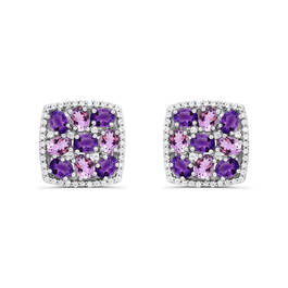 Sterling Silver Amethyst Earrings 11142 1418 a main