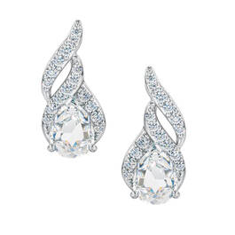 Genuine Birthstone and Diamond Earrings 11573 0020 d april