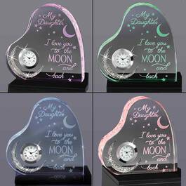 Daughter I Love You to the Moon Clock 1272 001 7 2