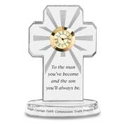 For My Blessed Son Crystal Desk Clock 6081 001 7 1