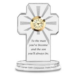 For My Blessed Son Crystal Desk Clock 6081 001 7 1